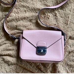 Like New! Longchamp Pink Crossbody Bag